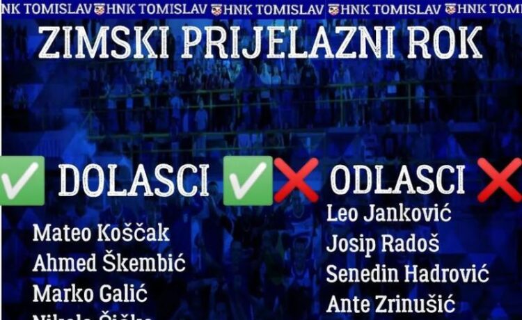 Zimski Prijelazni Rok Tko Je Do Ao A Tko Oti Ao Iz Hnk Tomislav